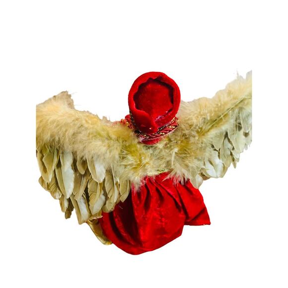 Santa's Workshop Diva Angel Tree Topper Red 16" Christmas Holiday - Picture 9 of 12